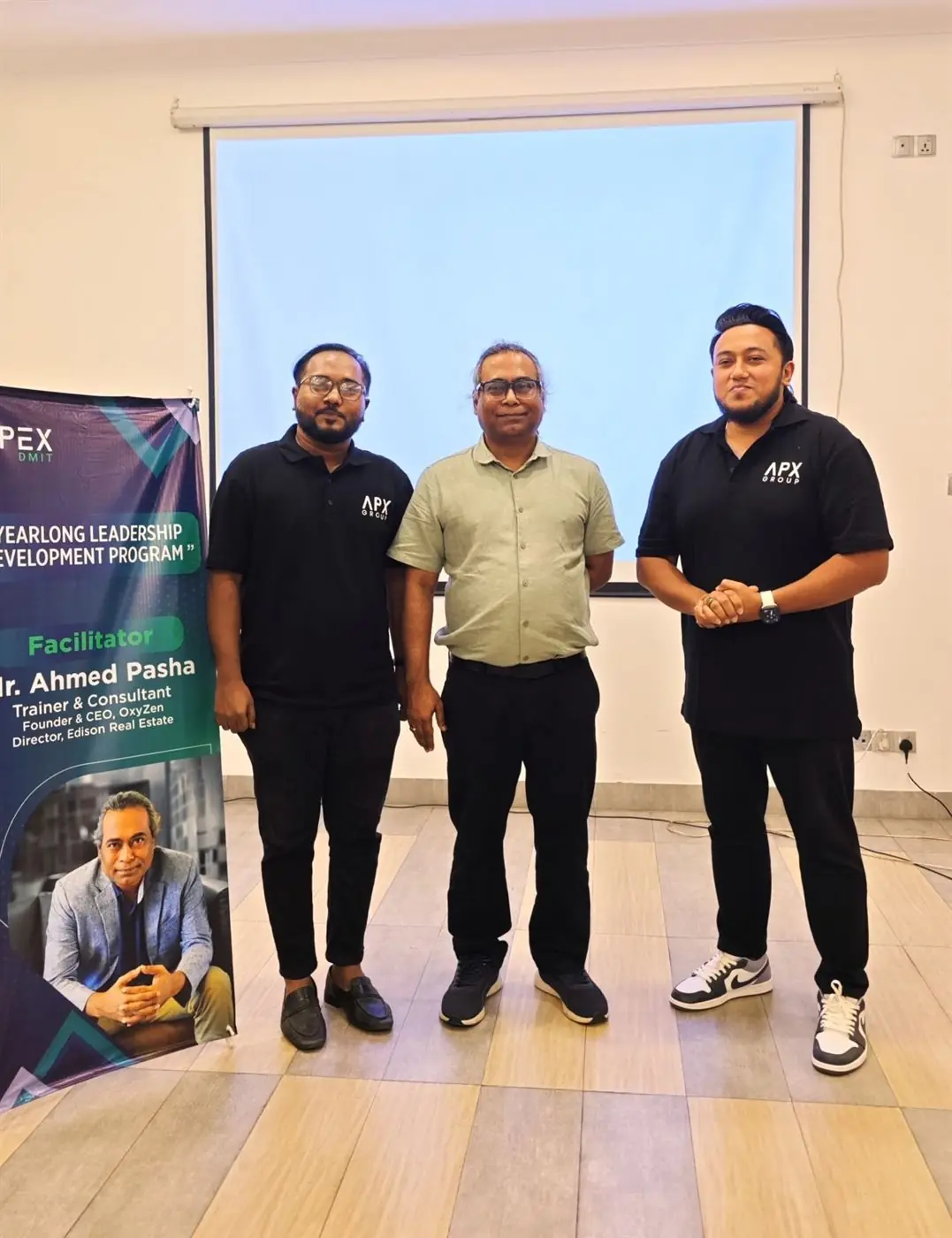 Colleagues with the facilitator at the Yearlong Leadership Development Program