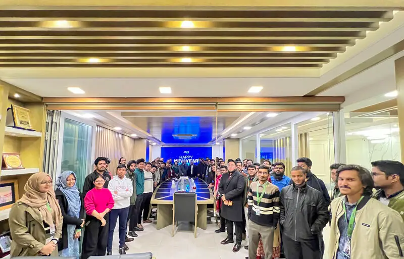 The Apex DMIT team gathered in the office for a New Year celebration